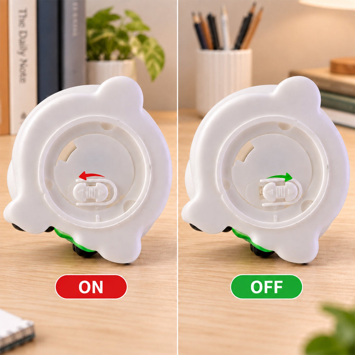 Cute Panda Hugging Bamboo Led Night Lamp For Bedside And Room Decoration (1 Pc)